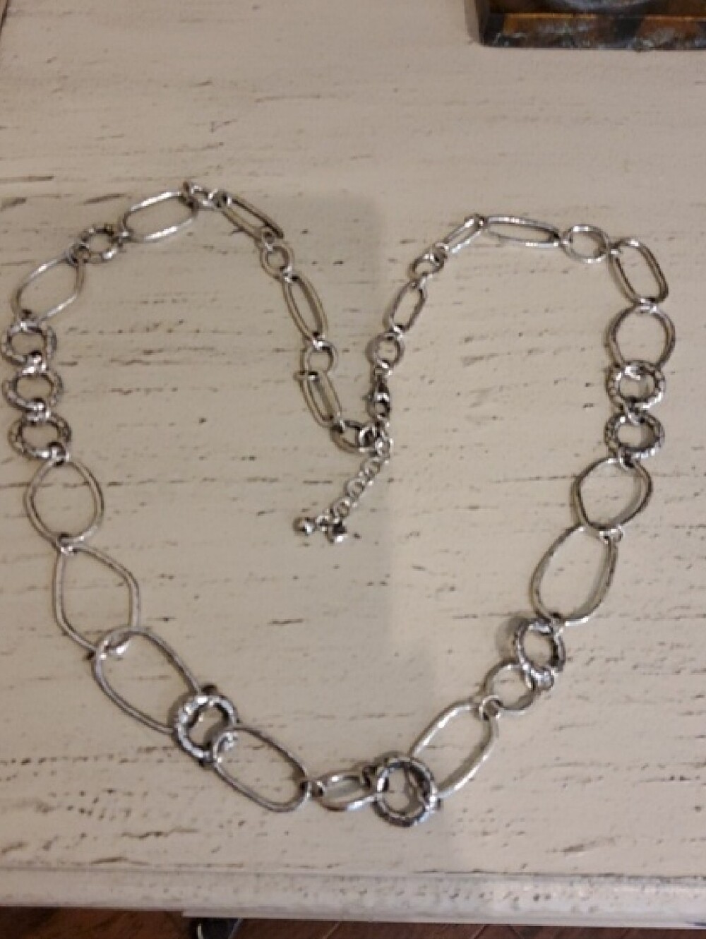 Brighton Silver-Tone Pebble Link Long Necklace